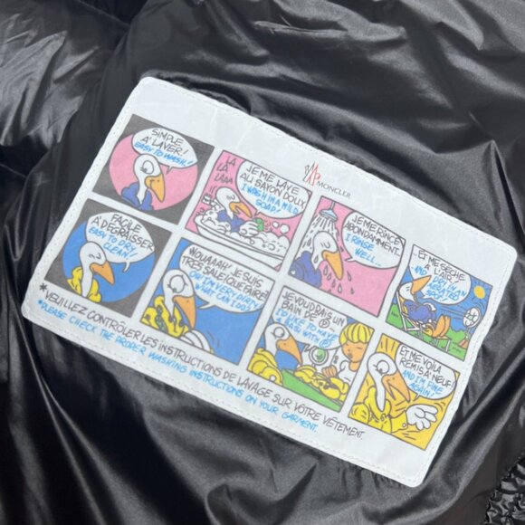 Moncler Women's Shiny Black Long Puffer Jacket - Picture 8 of 9